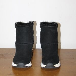 Ash Original Kyoto Boots Suede Faux Fur-Lined Boots Size 38